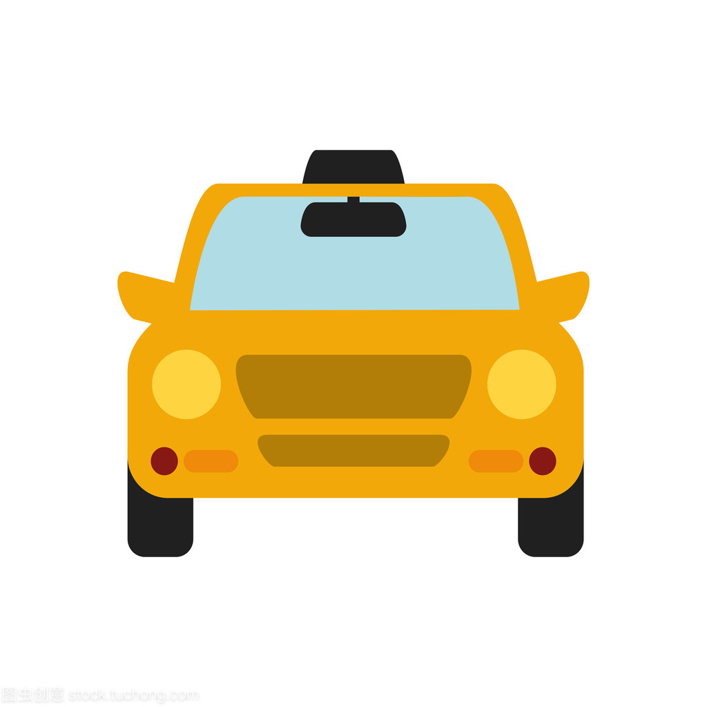 路上的韻律 出租車運(yùn)輸汽車圖標(biāo)中的矢量美學(xué)